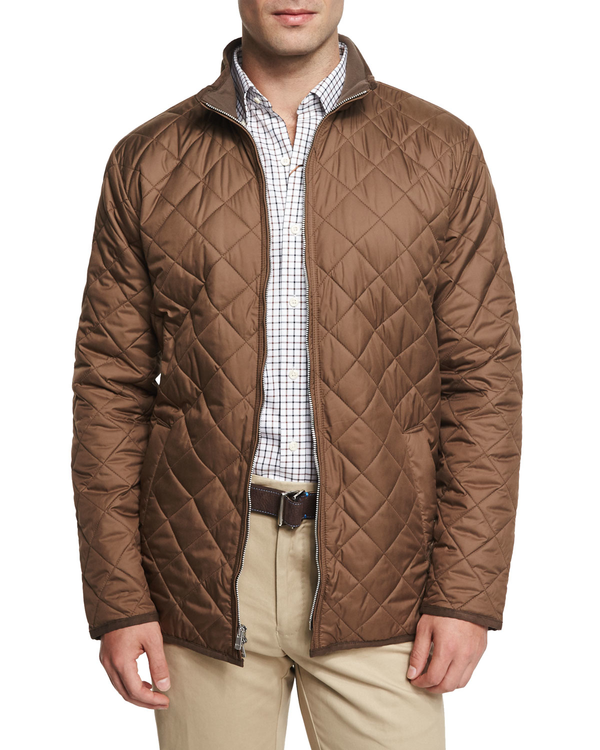 Peter millar Chesapeake Lightweight Quilted Jacket in Brown for ...