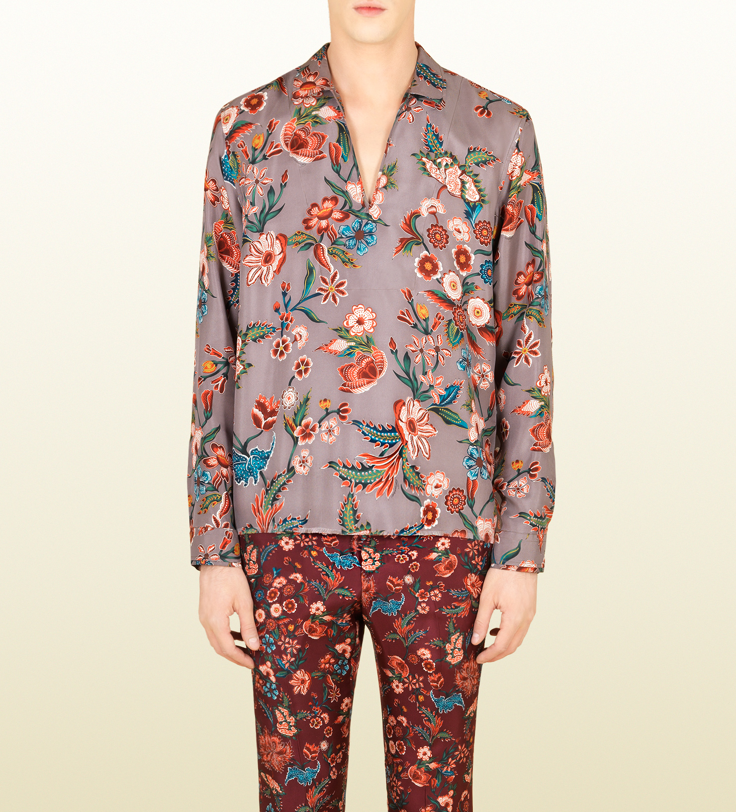 gucci flower shirt