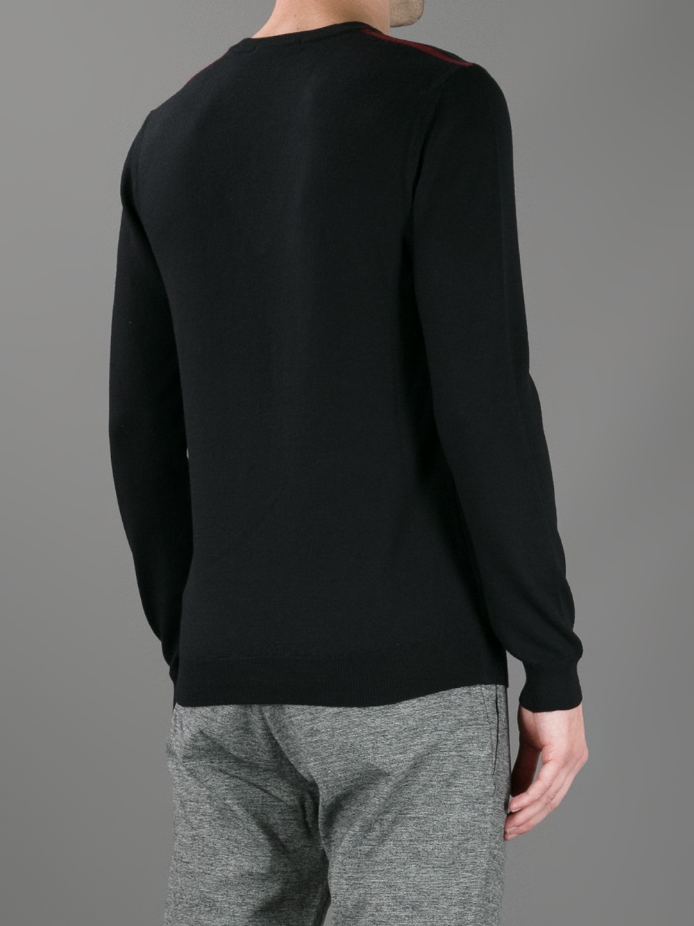 Lyst - Gucci Vneck Sweater in Black for Men