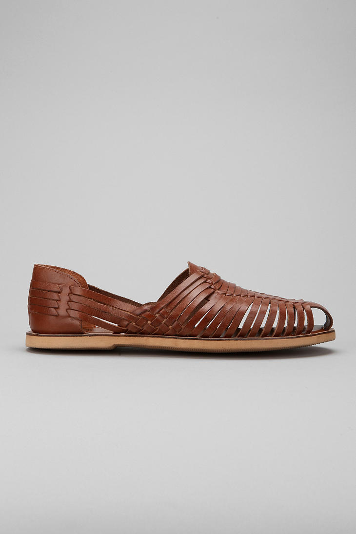 Lyst - Urban Outfitters Huarache Leather Sandals in Brown for Men