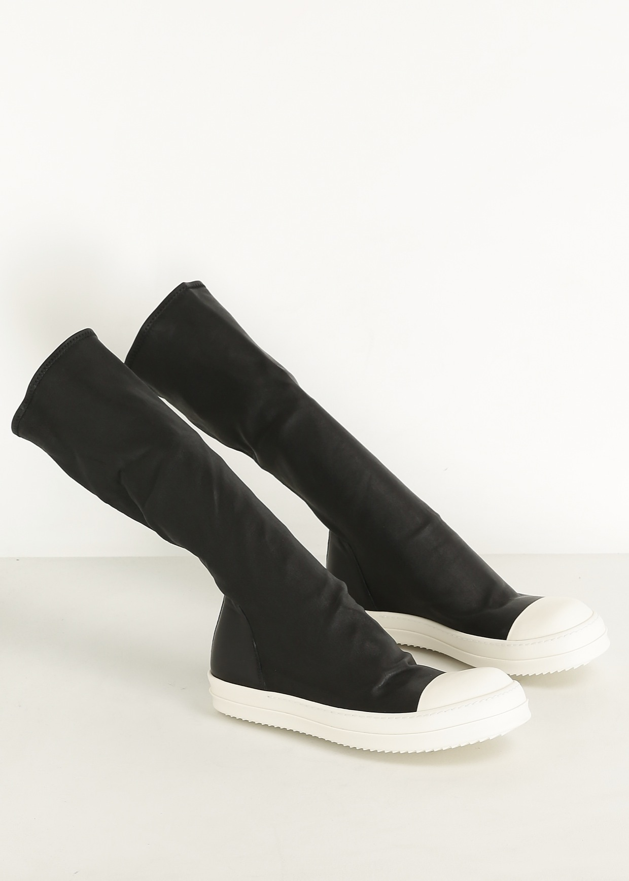 rick owens knee high sneaker