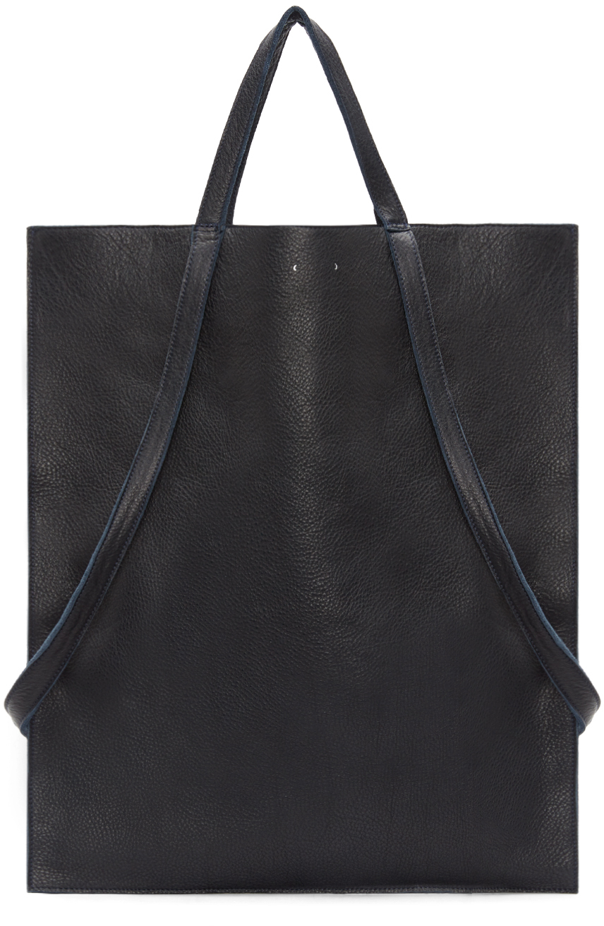 Pb 0110 Navy Soft Leather Ab 27 Tote in Blue (navy) | Lyst