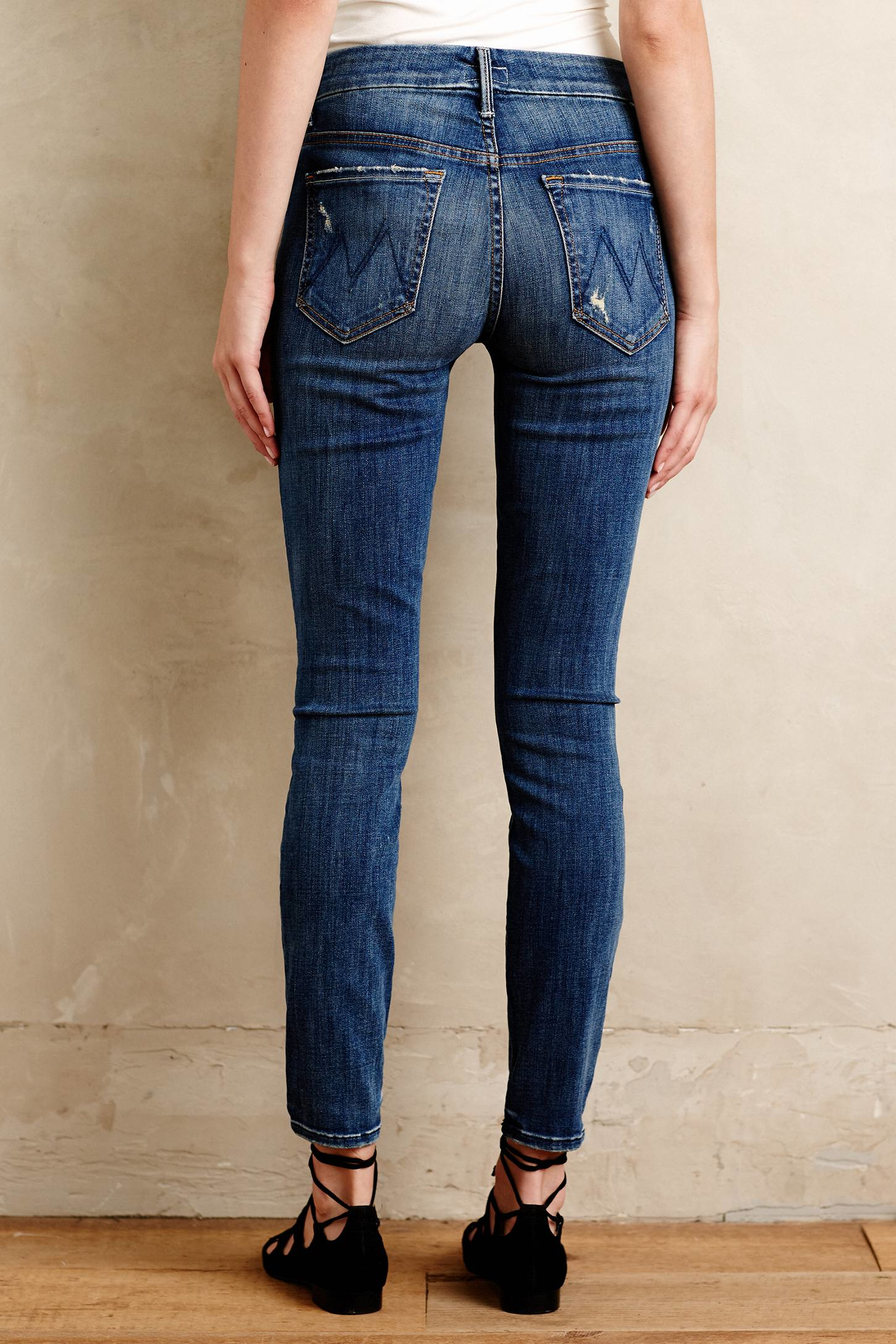 Mother Looker High-waist Jeans in Blue | Lyst