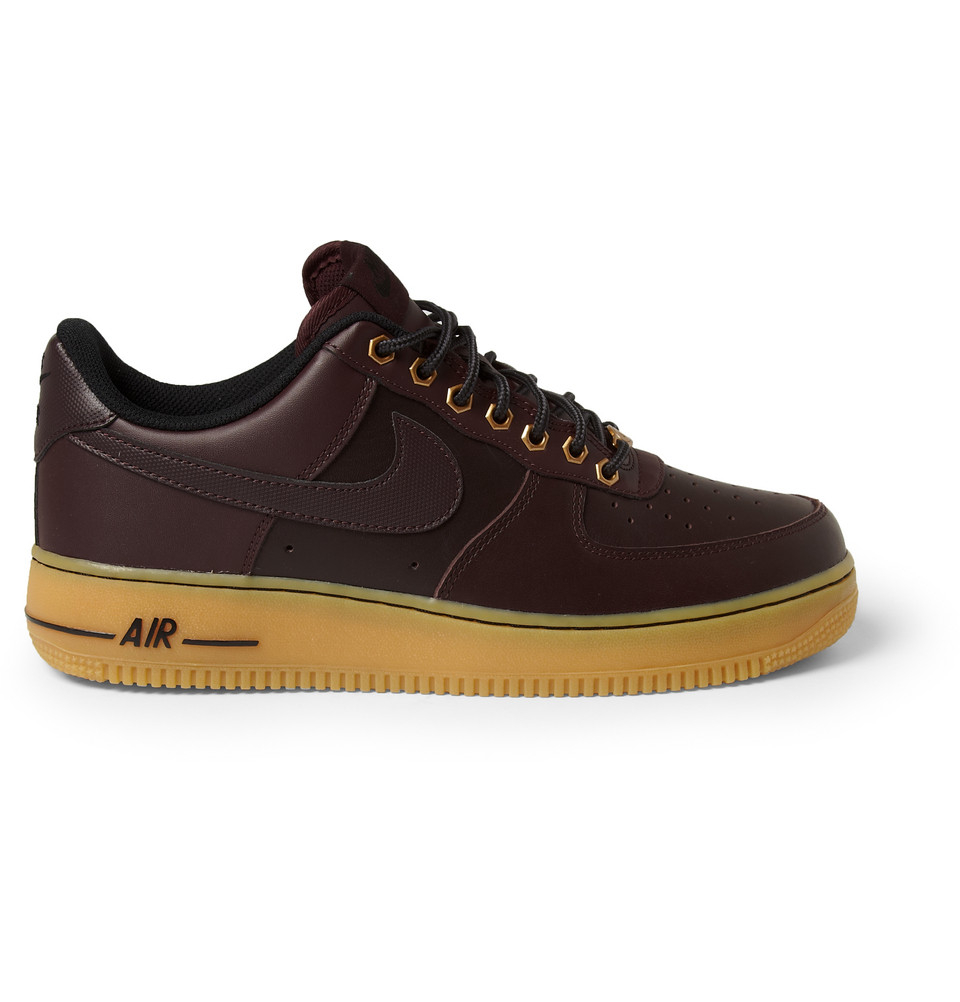 Lyst Nike Air Force 1 Leather Sneakers in Brown for Men