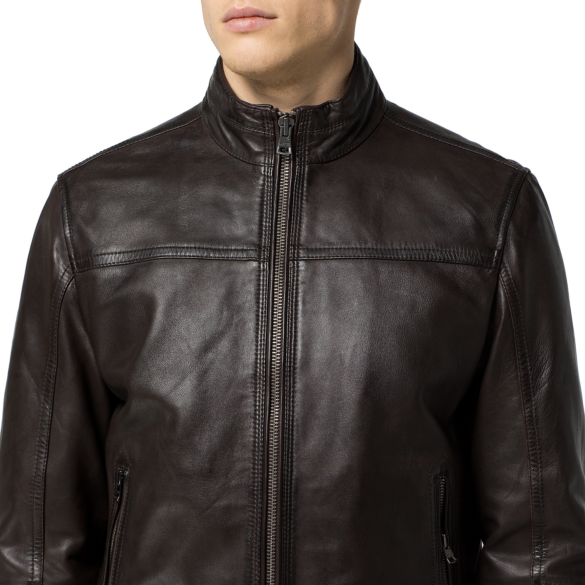 Tommy hilfiger Classic Leather Jacket in Brown for Men (COFFEE BEAN-PT ...
