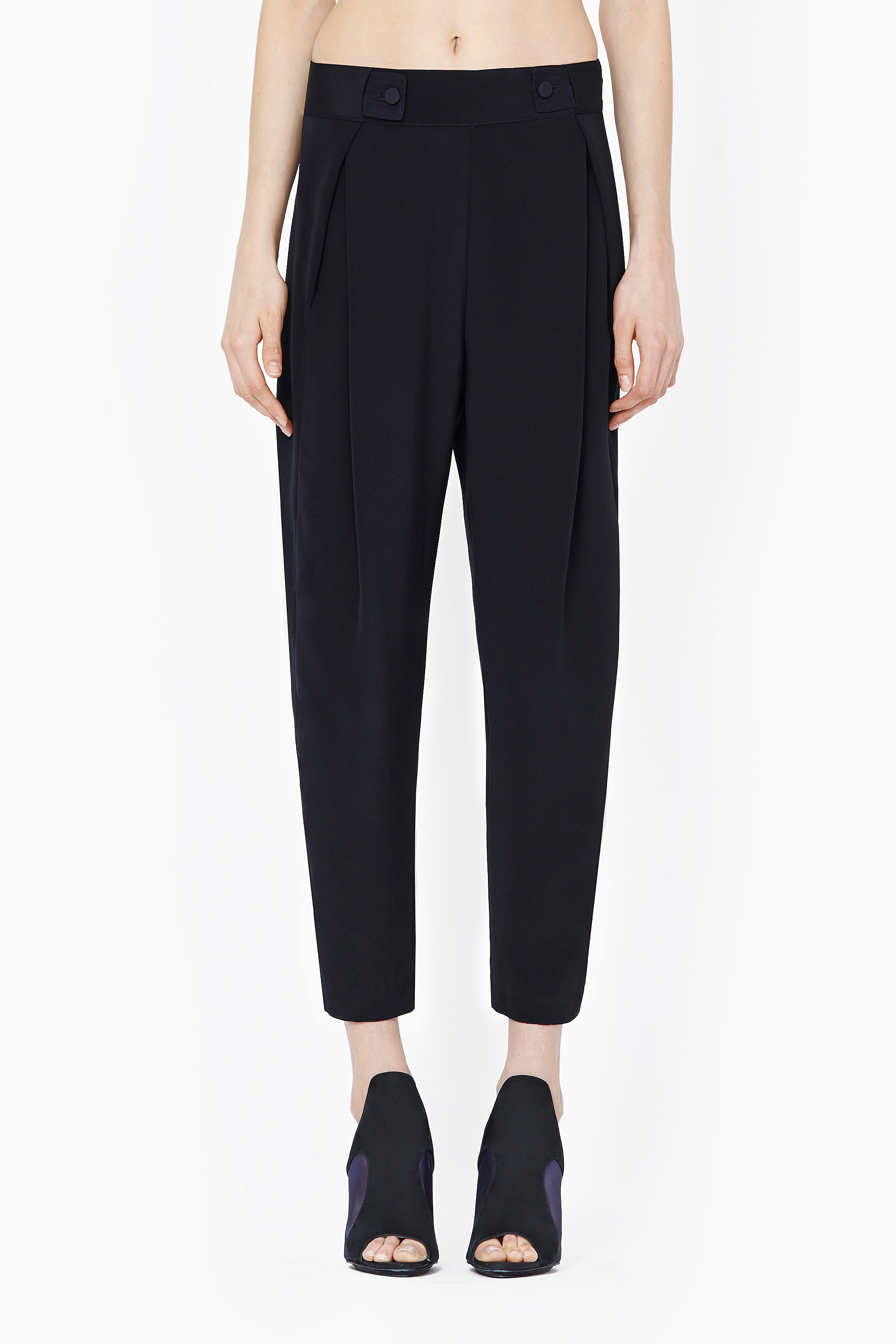 Lyst - 3.1 Phillip Lim Pant With Waist Tab Extension in Black