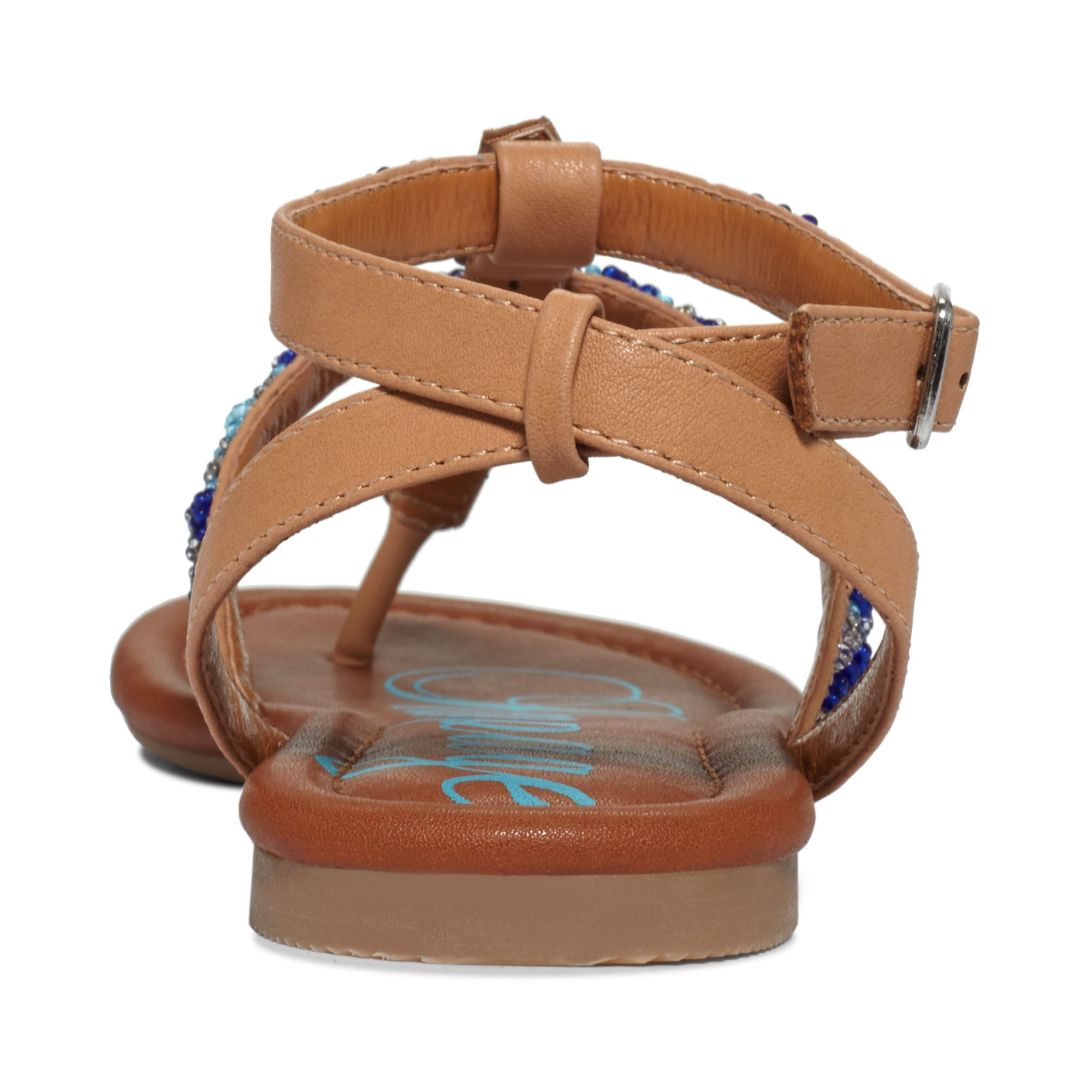 Rampage Palmey Flat Thong Sandals in Blue | Lyst