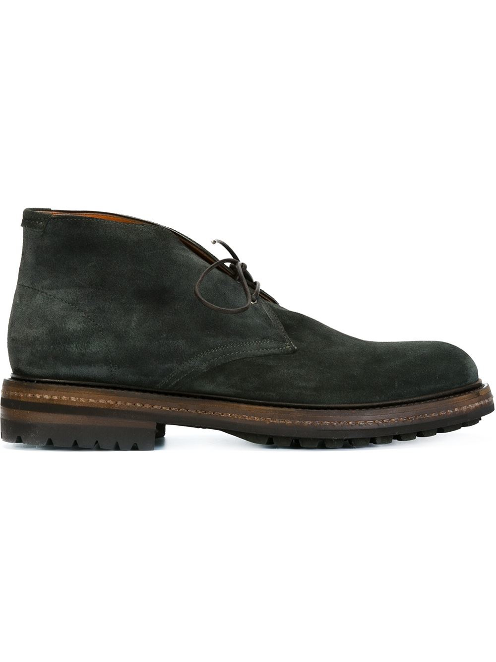 Santoni Desert Boots in Green for Men Lyst