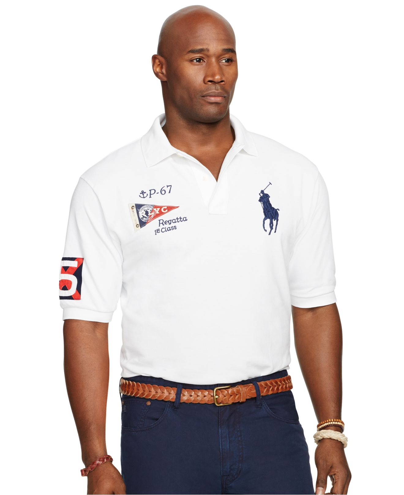 tall man polo shirt