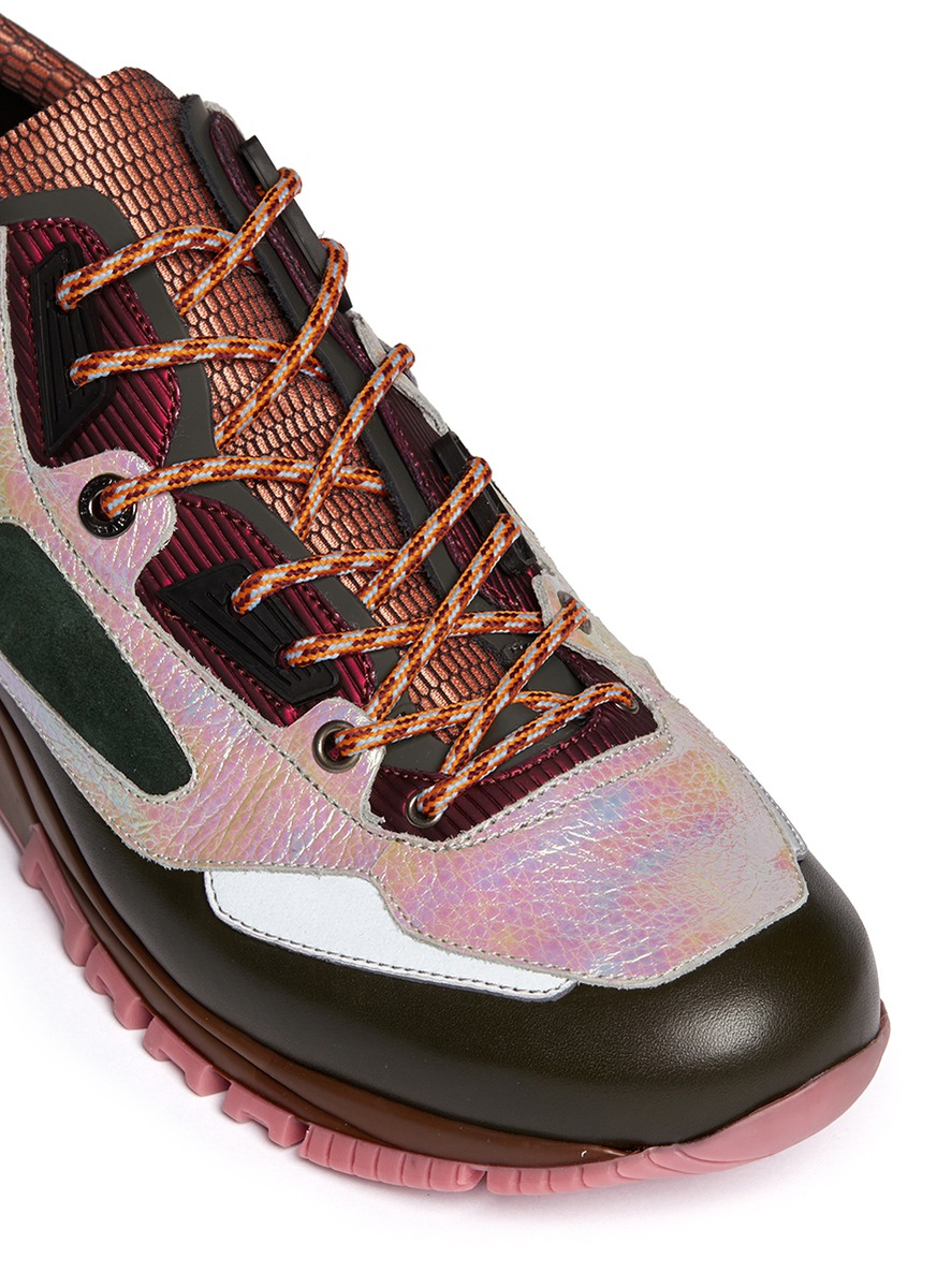 lanvin iridescent sneakers