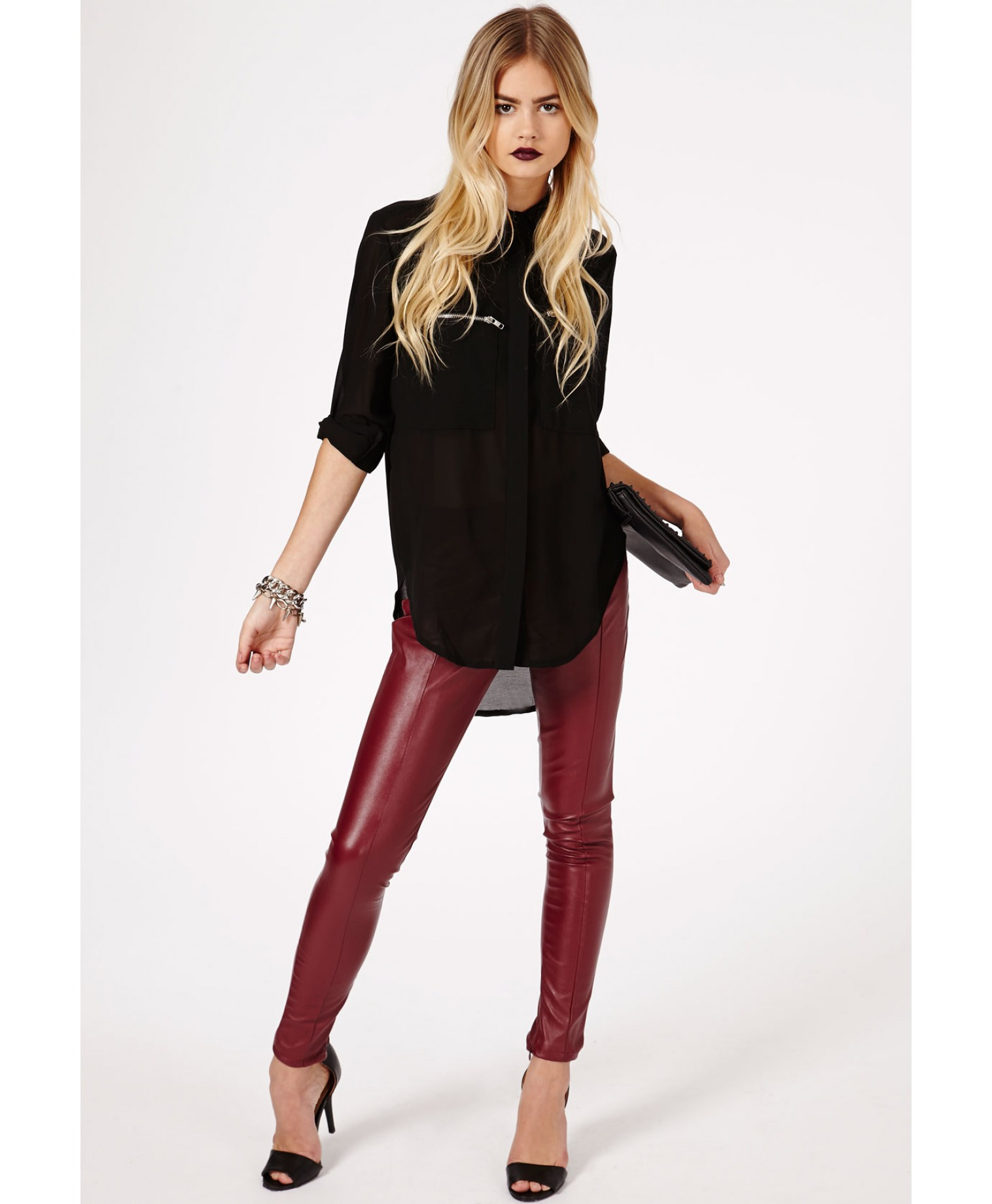 leather trousers women