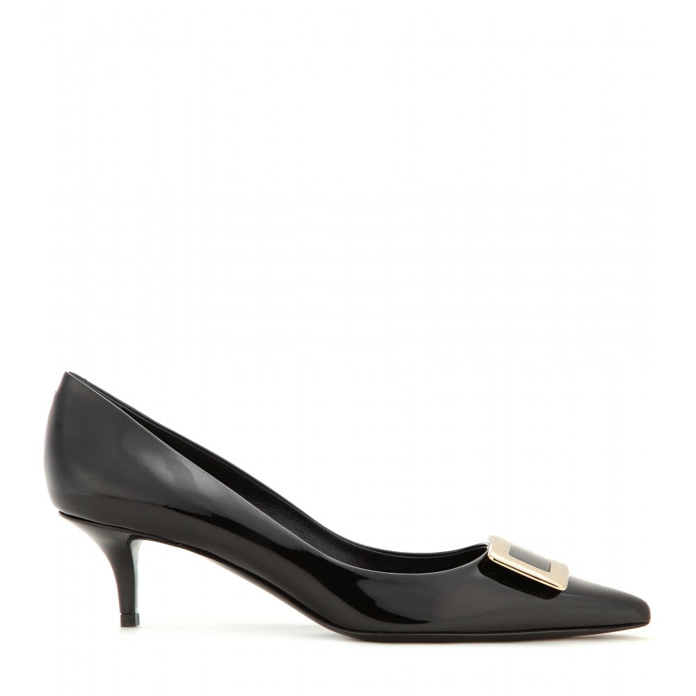 Lyst - Roger vivier Privilege New Buckle Patent Leather Pumps in Black