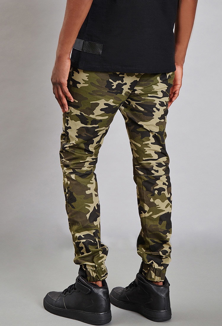 Lyst - Forever 21 Reason Duck Camo Joggers in Green for Men