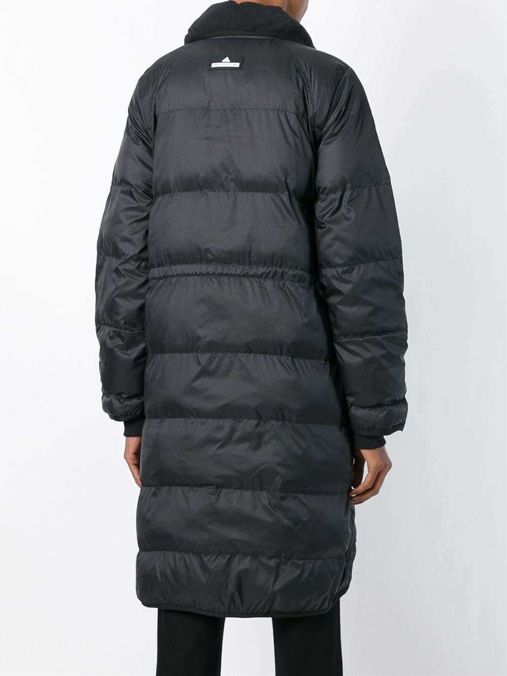 Lyst - Adidas By Stella Mccartney Long Padded Coat in Black