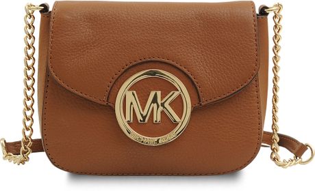 Michael Kors Fulton Sm Crossbody Bag in Brown | Lyst