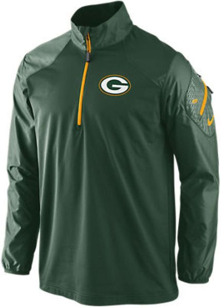 Nike Mens Green Bay Packers Hybrid Halfzip Jacket in Green for Men | Lyst