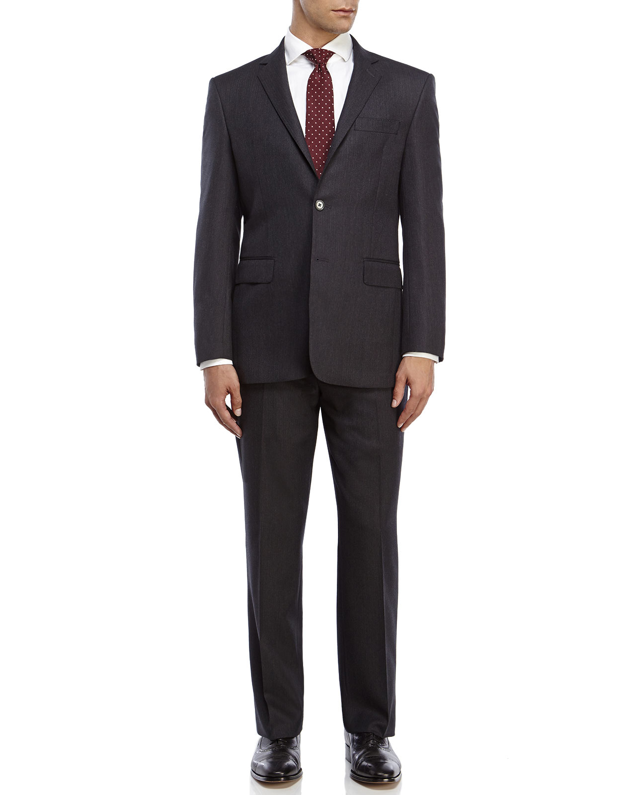 Lyst - Saint Laurent Solid Two-Button Suit in Gray for Men