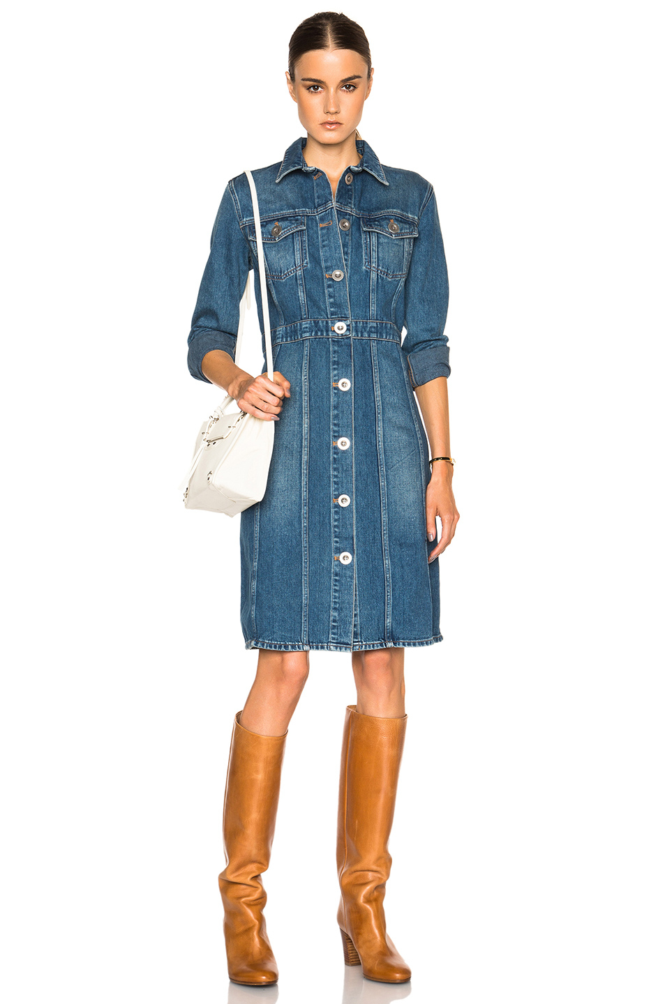 Lyst M I H Jeans Dj Dress In Blue Gallery