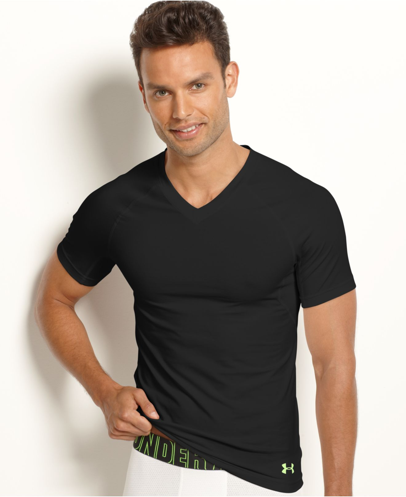 Online under armour mens v neck t shirts online with kilos