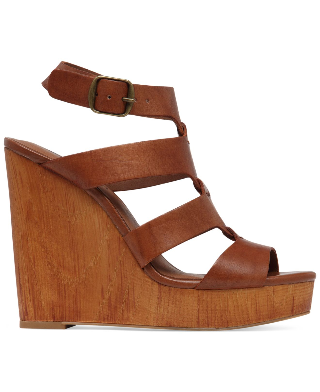 Lyst - Lucky Brand Women'S Roselyn Platform Wedge Sandals in Brown