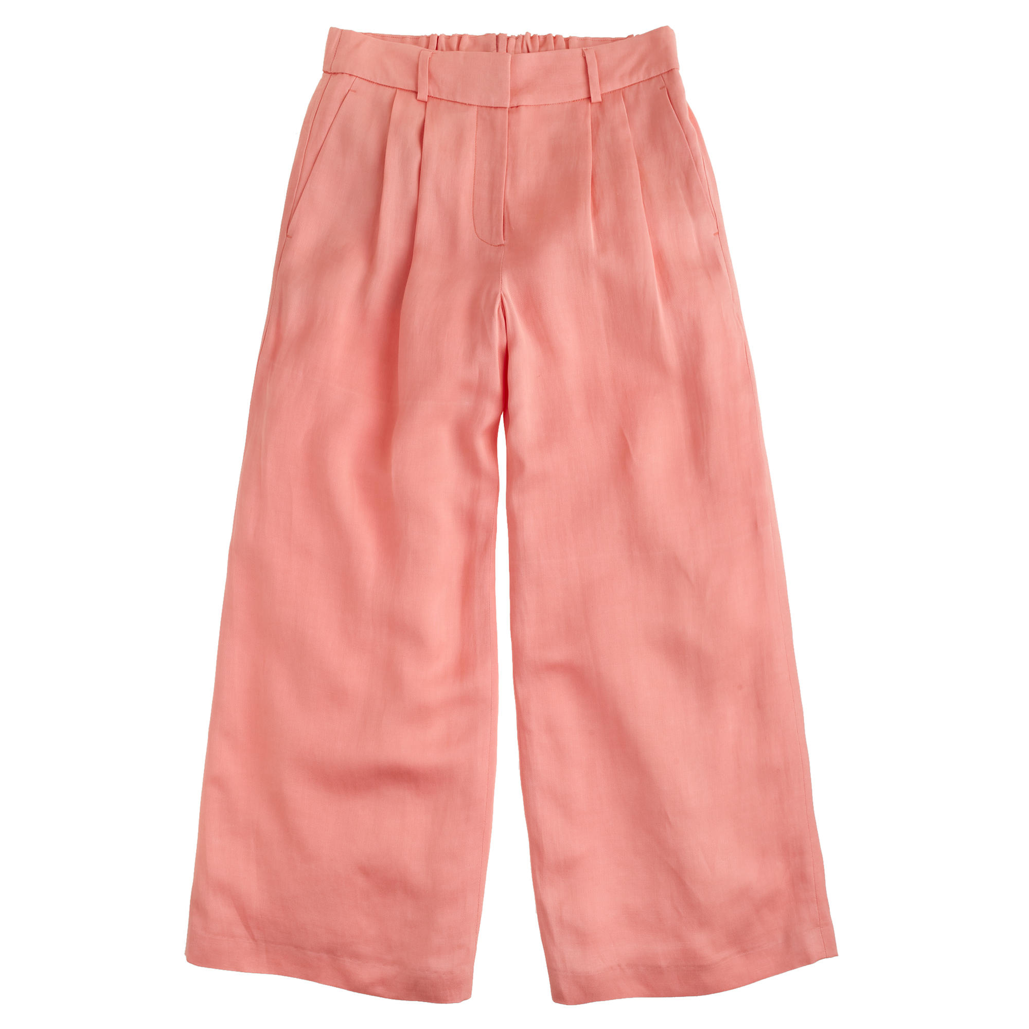 Lyst - J.Crew Collection Cropped Linen Pant in Pink
