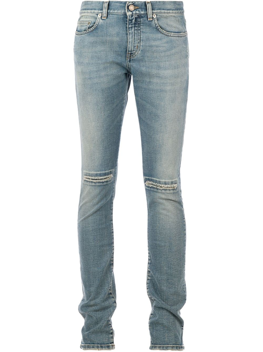 Saint laurent Stone Washed Jeans in Blue for Men | Lyst