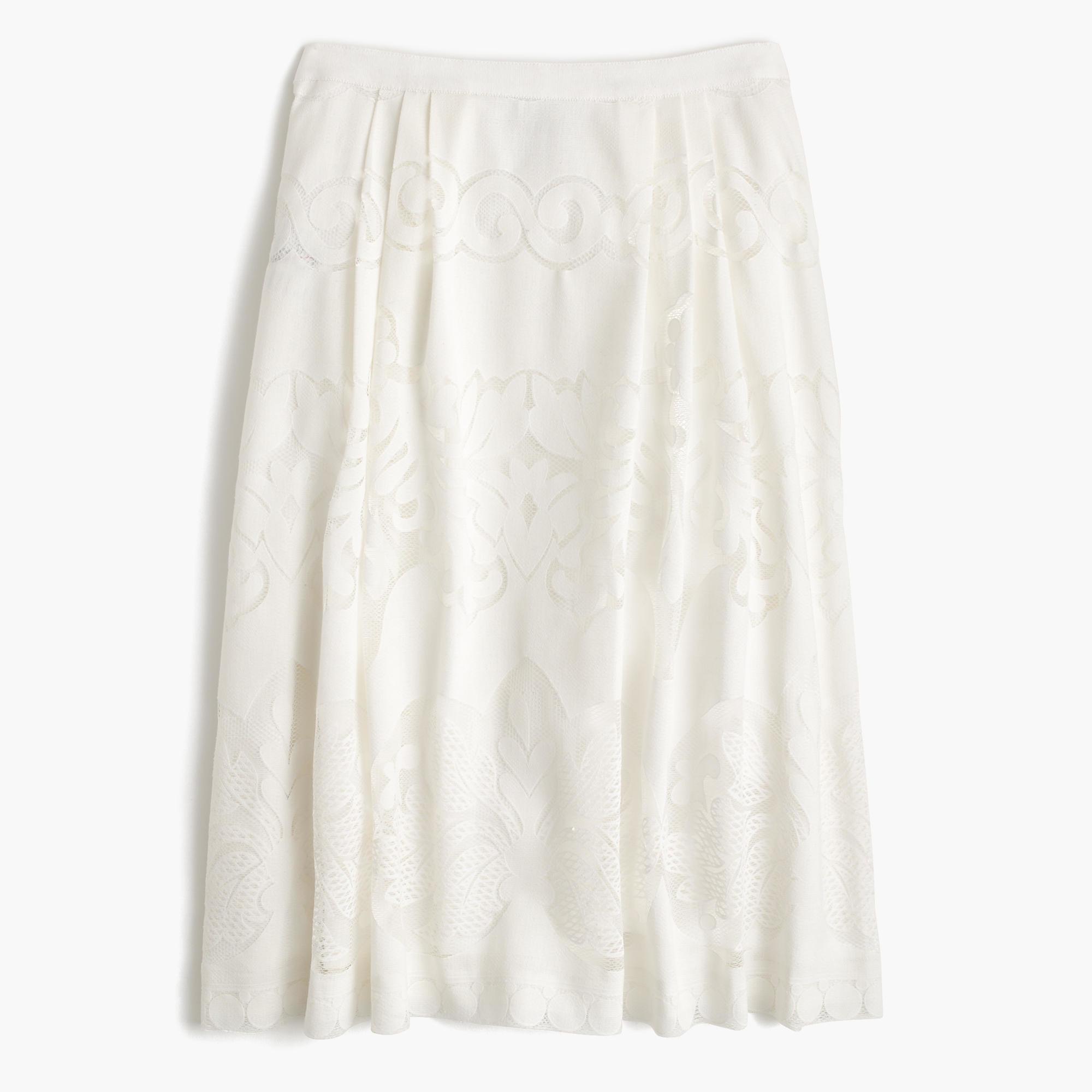 J.crew Tiered Scalloped Skirt In Eyelet in Blue | Lyst