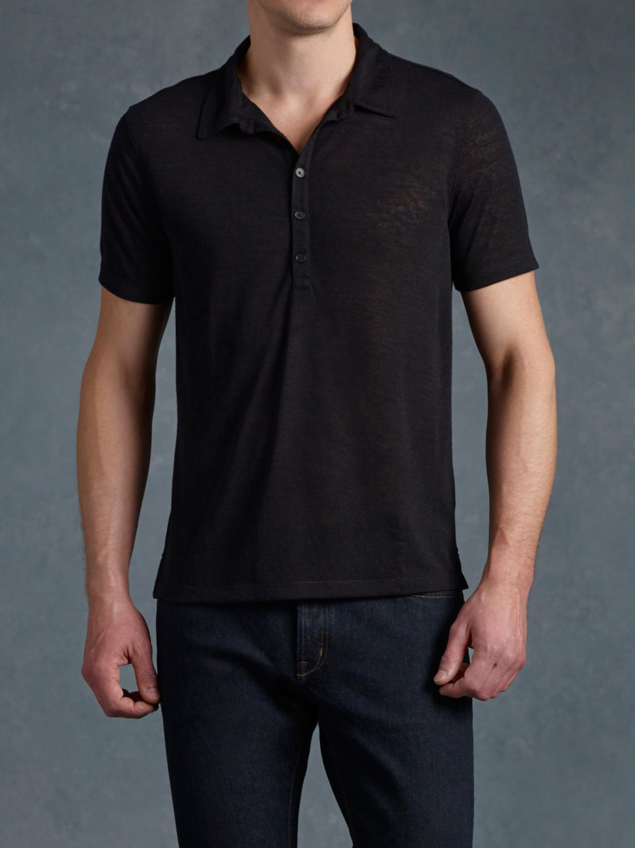 john varvatos black shirt