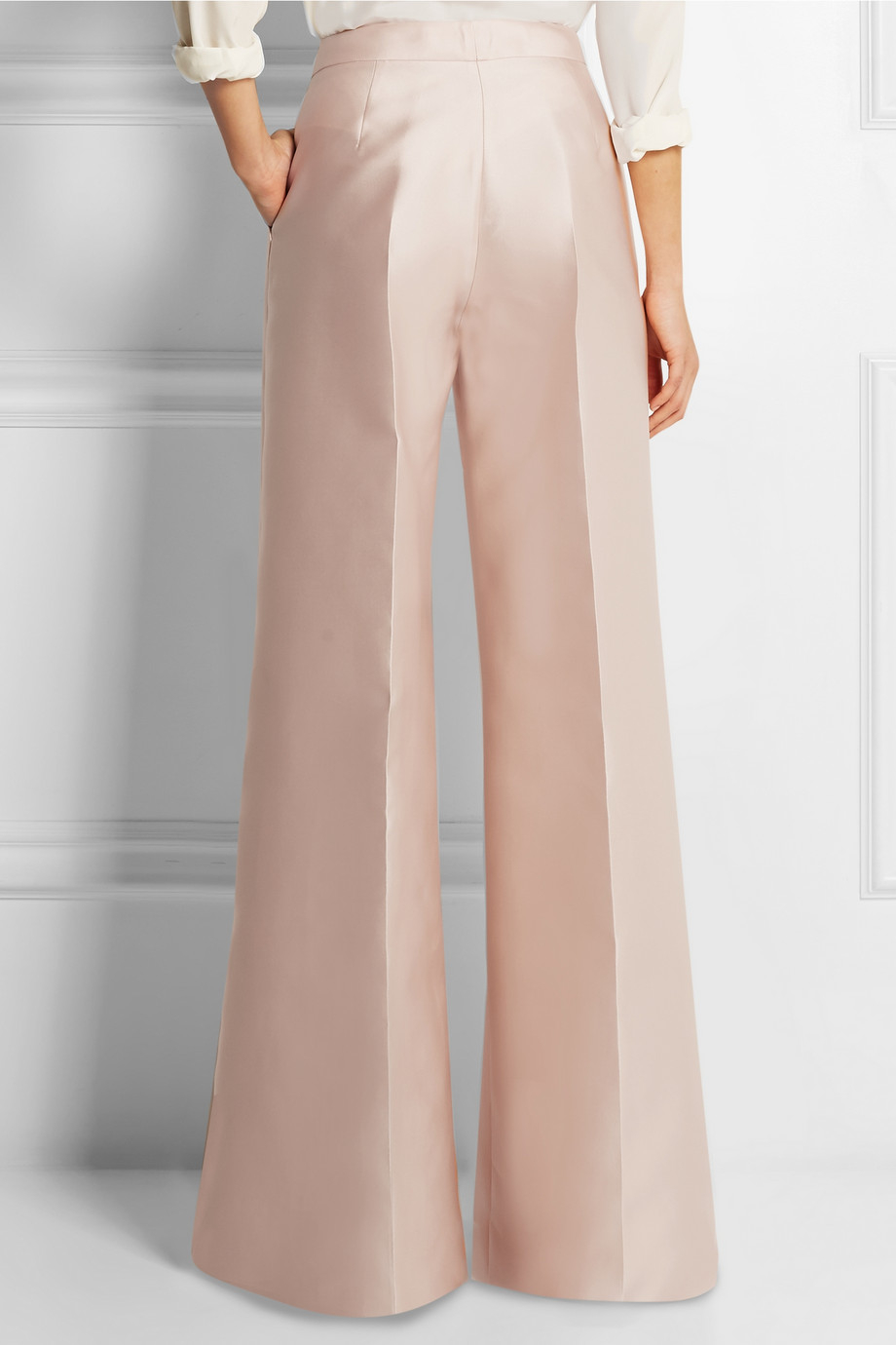 pink satin pants