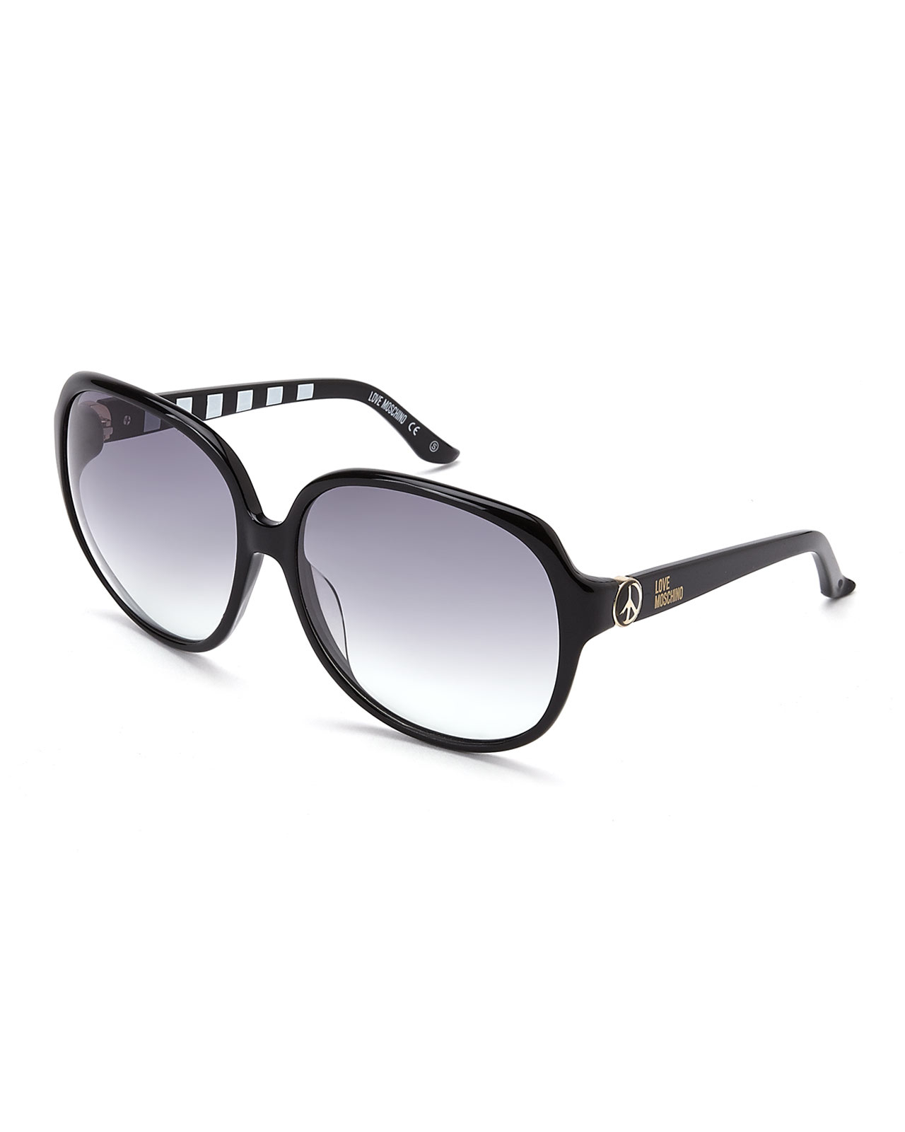 Lyst Love Moschino Ml529S01 Black Square Sunglasses in Black
