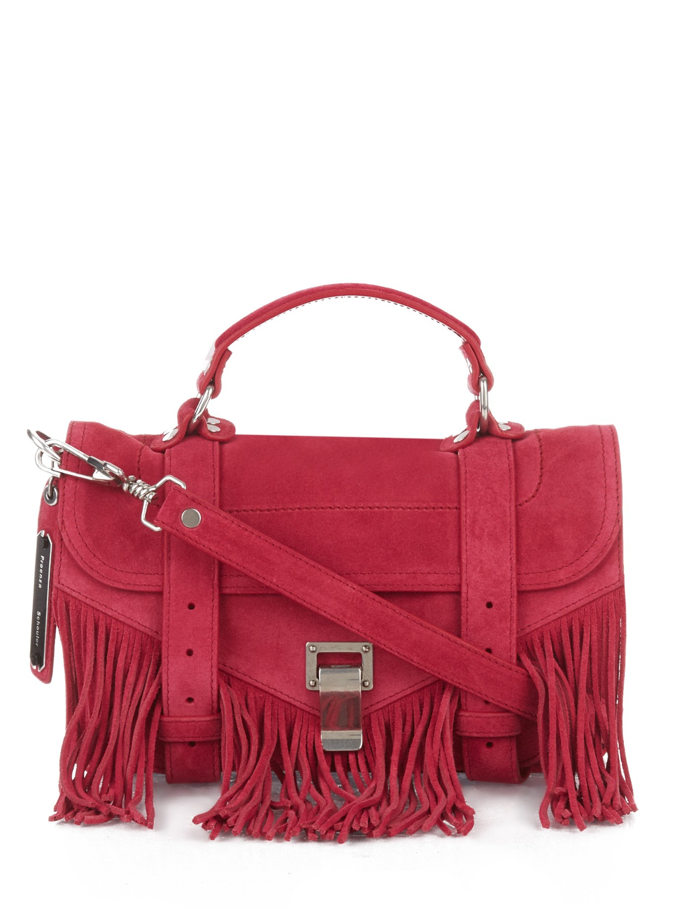 Proenza Pink lyst proenza schouler ps1 tiny fringed suede bag in pink Proenza Pink lyst proenza schouler ps1 tiny fringed suede bag in pink
