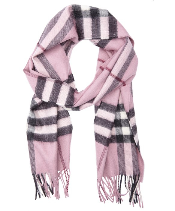 burberry pink plaid scarf