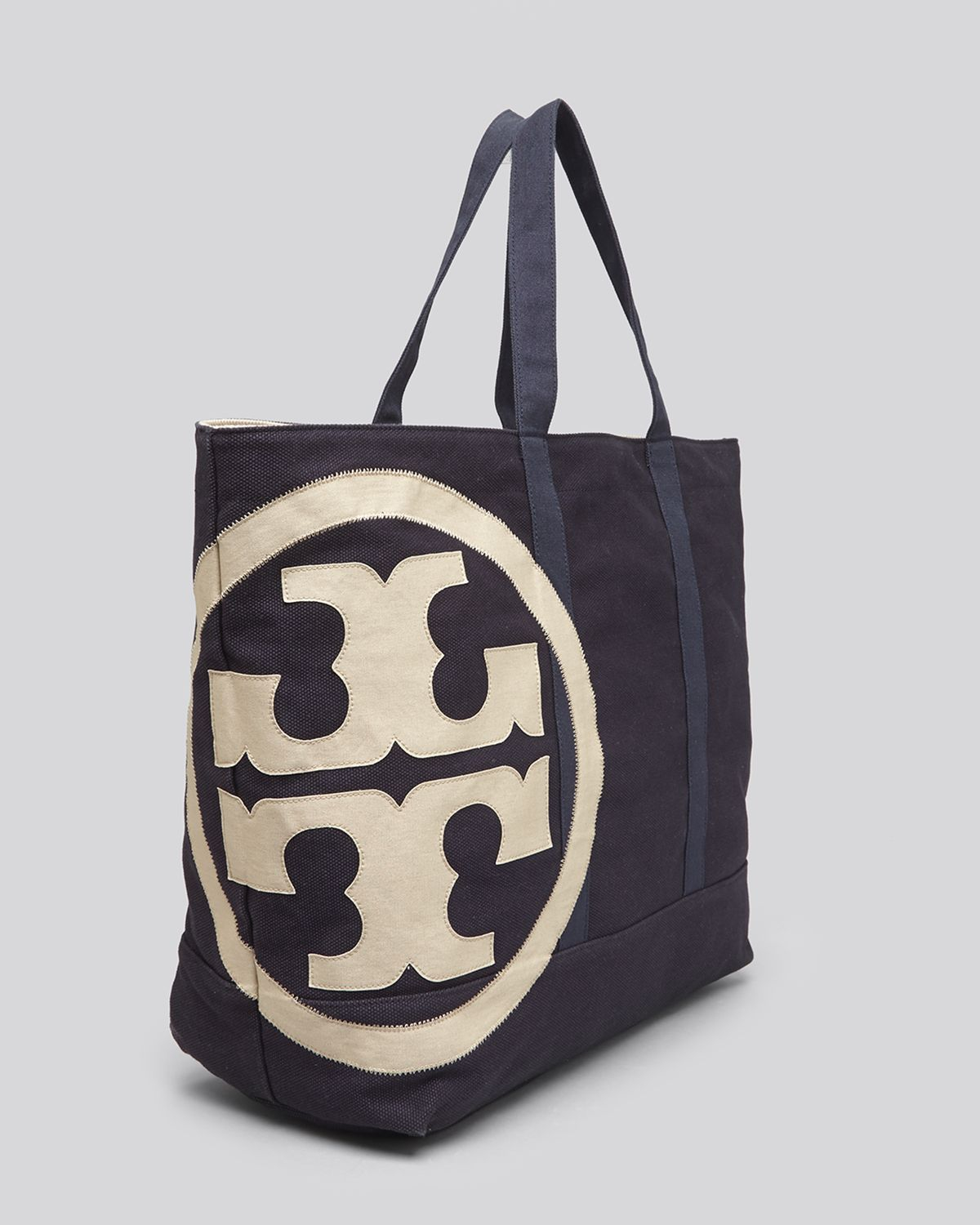 Lyst Tory Burch Tote Large Beach Zip In Blue Gallery