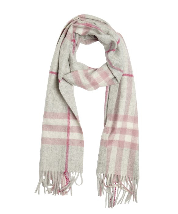 burberry pink plaid scarf