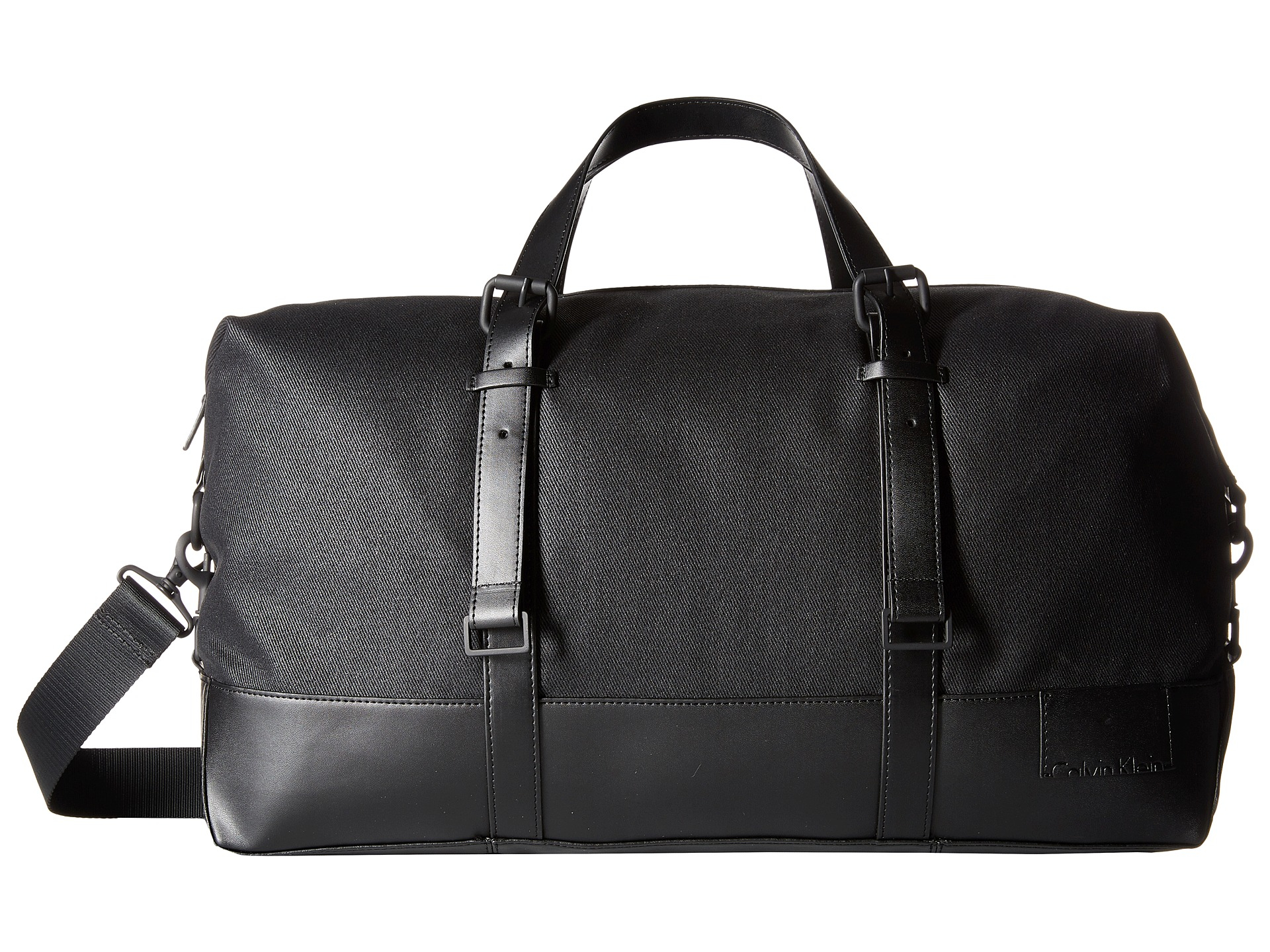 Lyst Calvin Klein Coated Canvas Duffel Bag In Black For Men Gallery