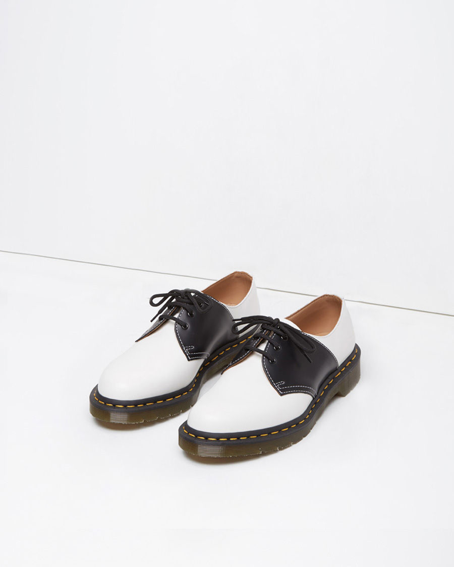 Lyst - Comme Des Garçons Dr Martens Saddle Shoe in Black