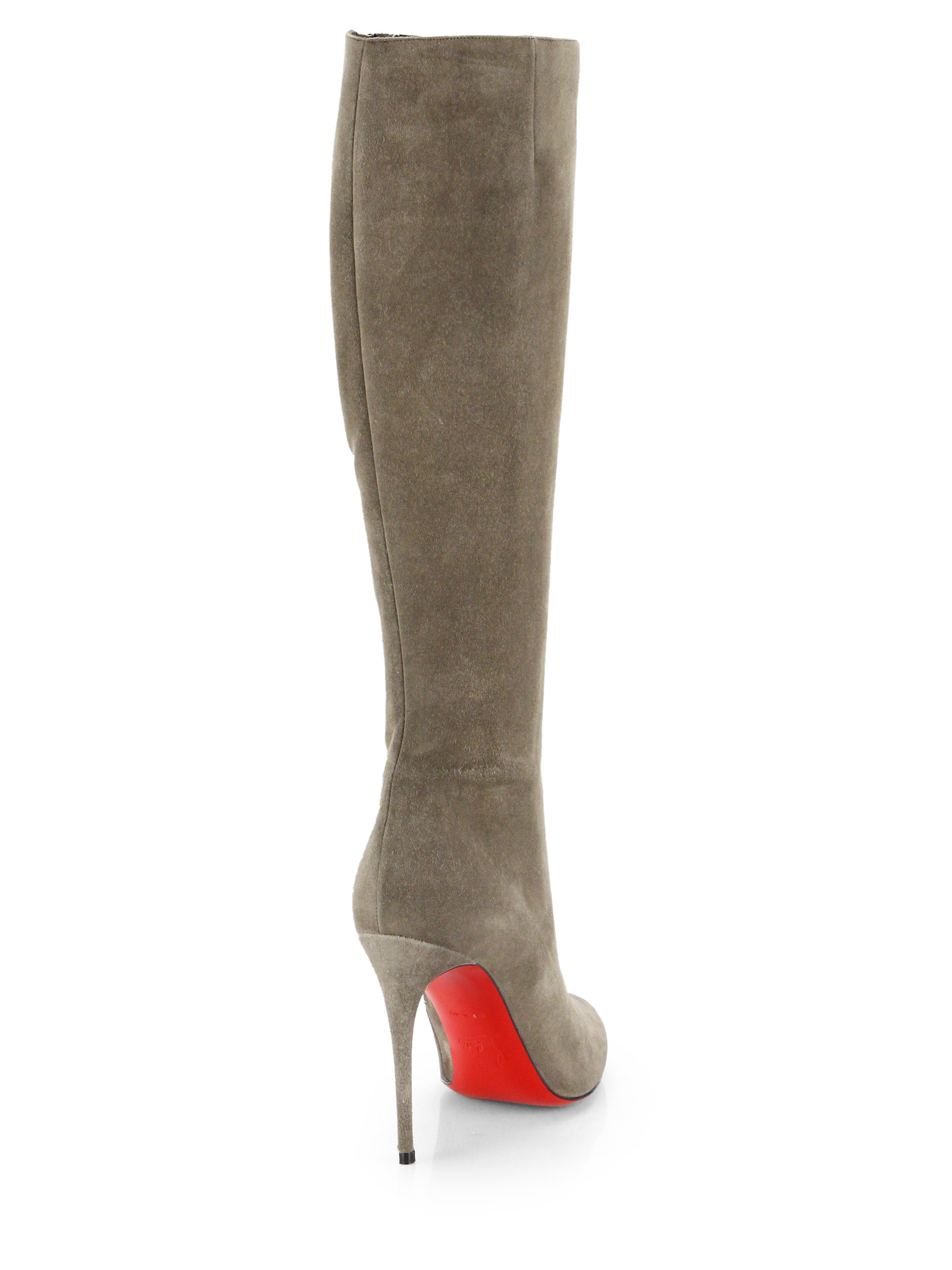 louboutin boots beige louboutin boots beige