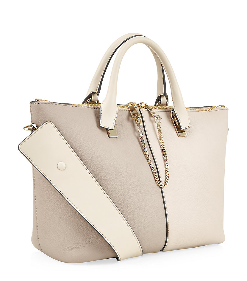 Chlo Medium Baylee Colour Block Bag in White (Abstract White) | Lyst