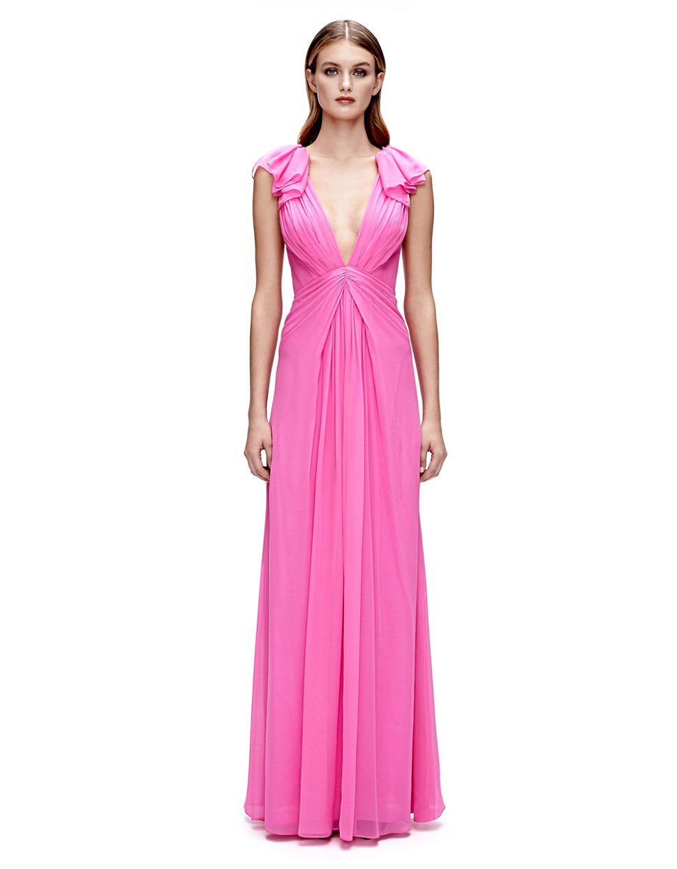 jill jill stuart pleated gown