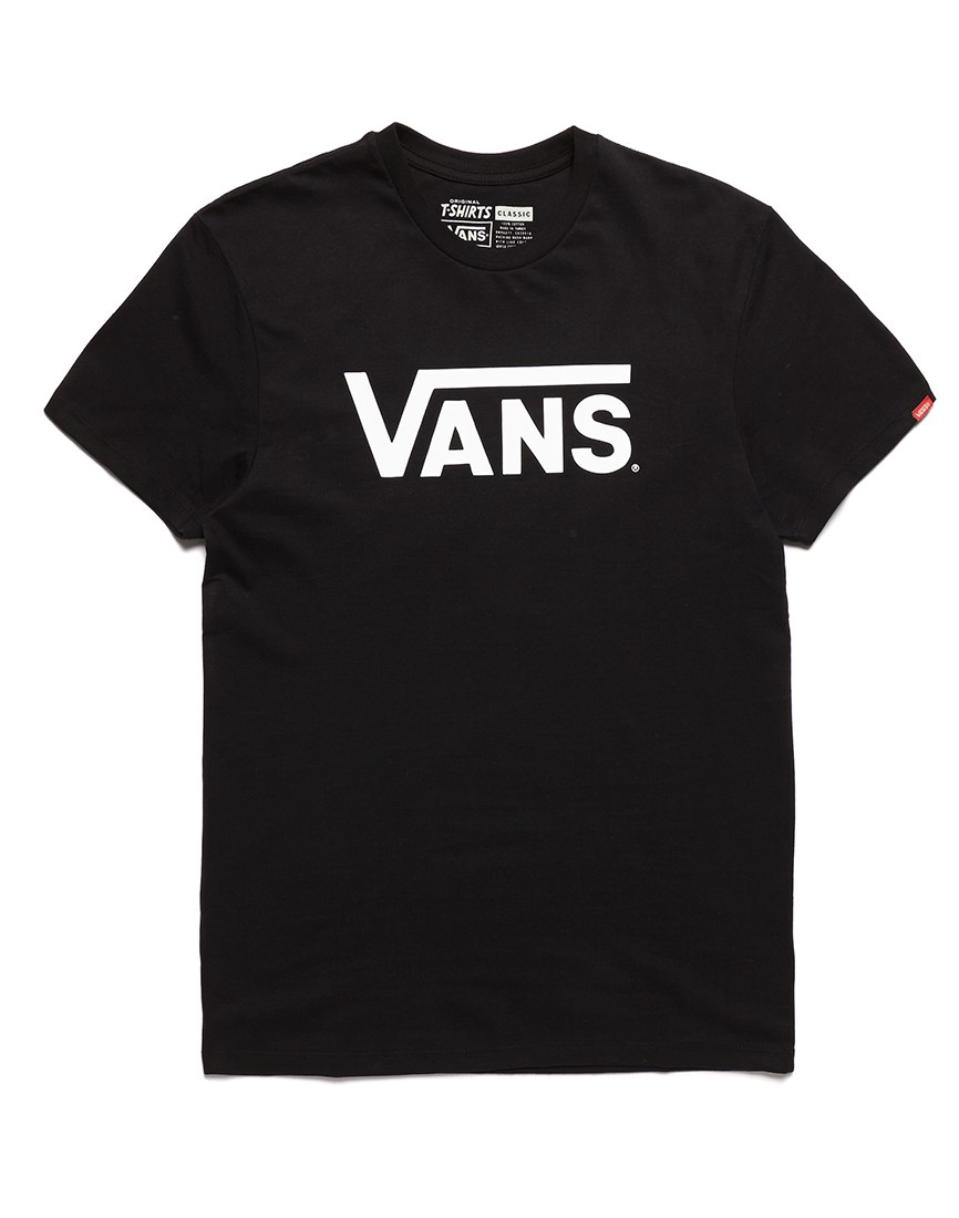 Lyst - Vans T Shirt With Logo Print Black in Black for Men