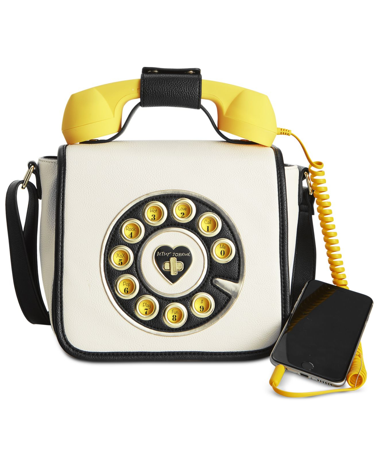 Lyst Betsey Johnson Phone Crossbody In White Gallery