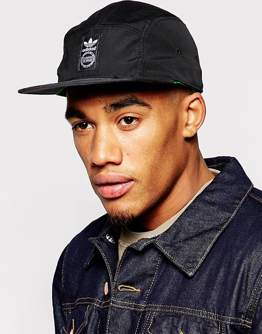 Lyst - Adidas 5 Panel Snapback Cap in Black for Men