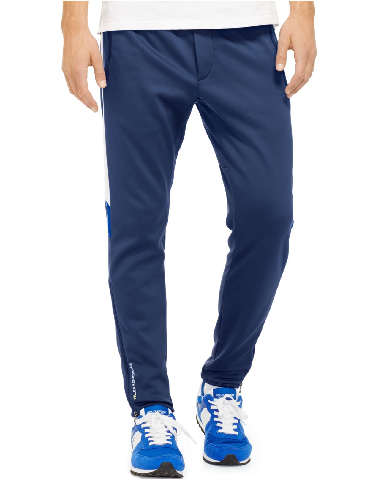 Lyst - Polo ralph lauren Polo Sport Tech Fleece Track Pants in Blue for Men