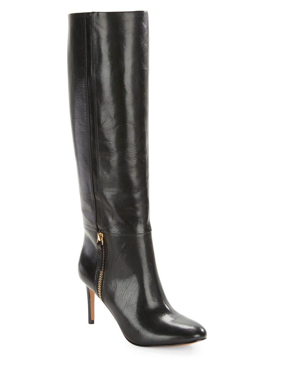 Nine west Vintage Leather Knee-high Boots in Black | Lyst