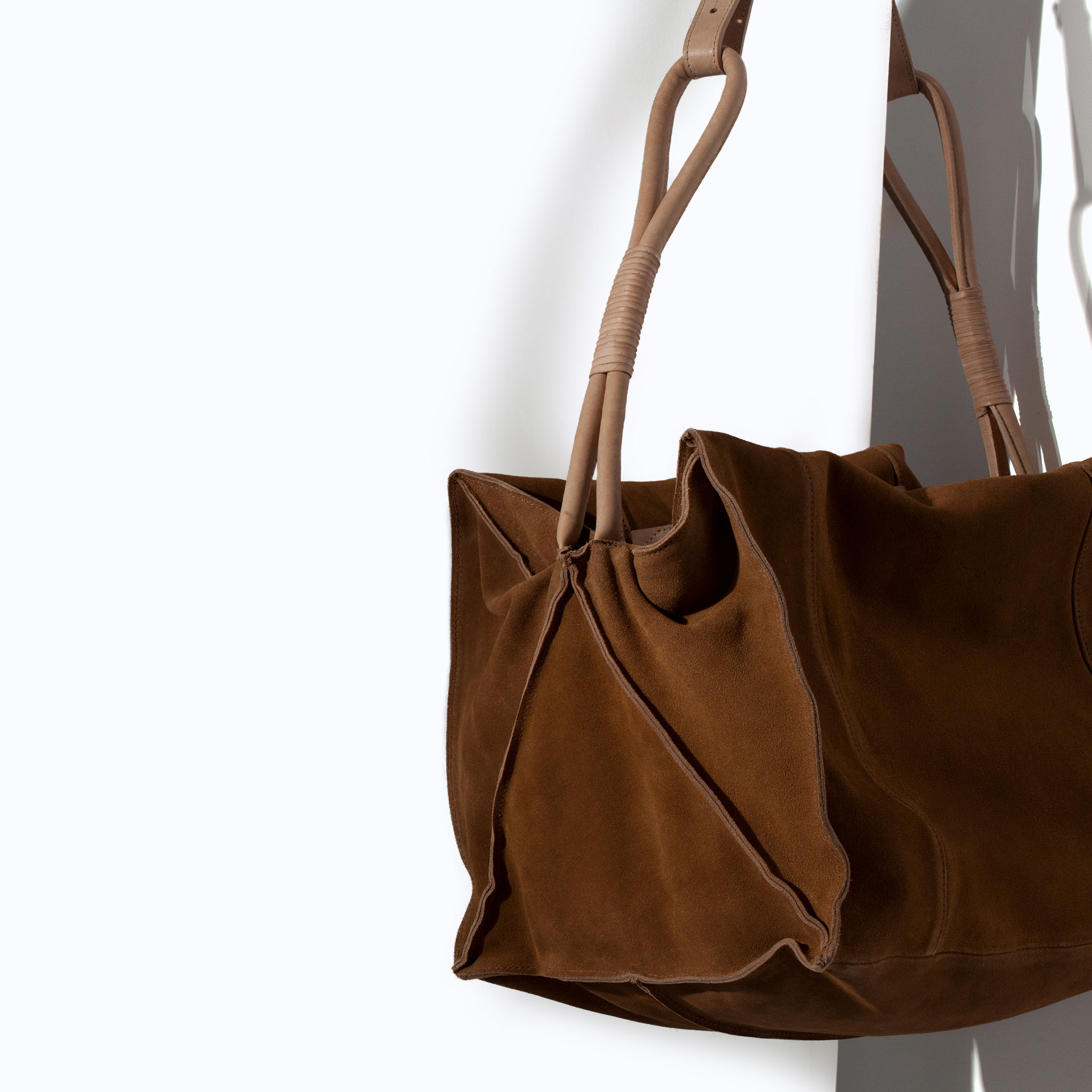 Zara Soft Bowling Bag in Natural for Men Lyst