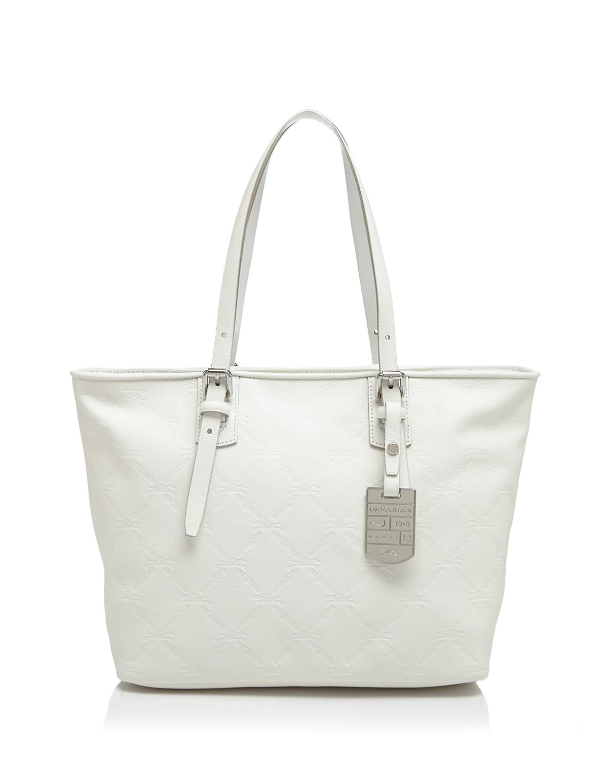 Longchamp Tote - Lm Cuir Small Shoulder in White | Lyst