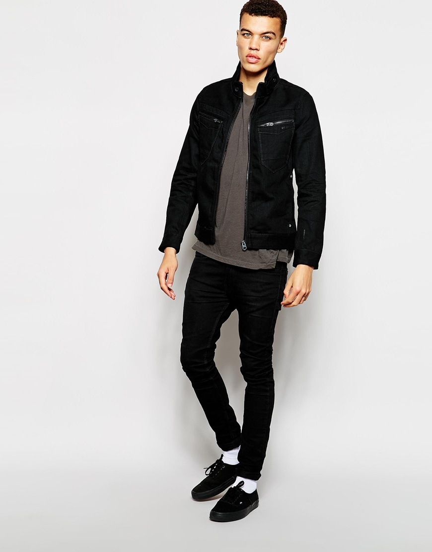 Mens black jean jacket – Global trend jeans models