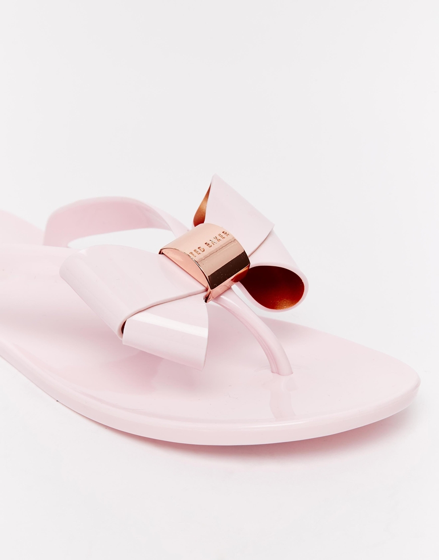 pink ted baker flip flops