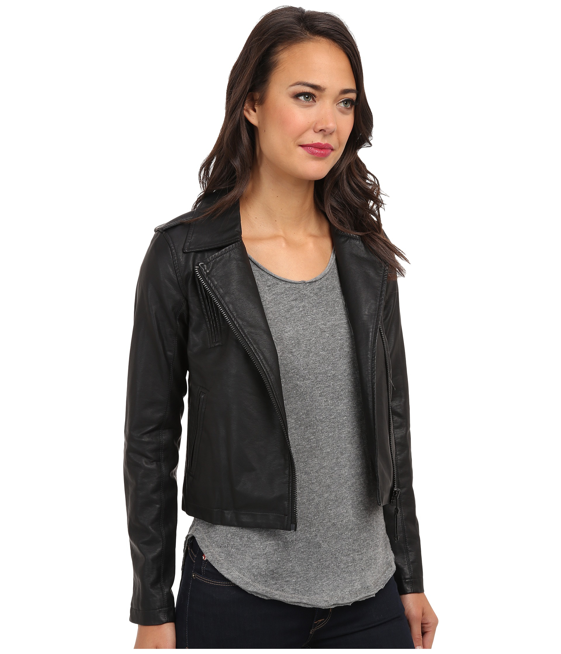 Sam Edelman Leather Jacket In Black Lyst Sam Edelman Black Leather Jacket Lyst View Fullscreen