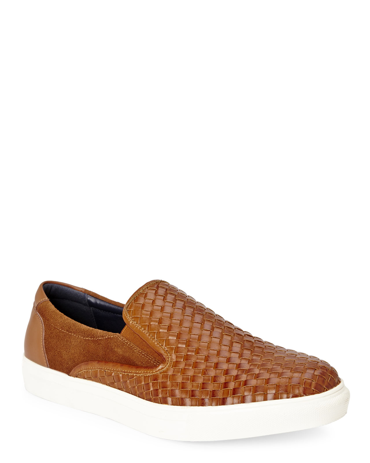 cognac slip on shoes